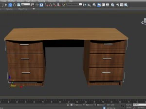 working table dark 3D Model