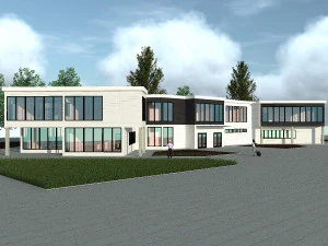 цивільна будівля архікад 3D Модель