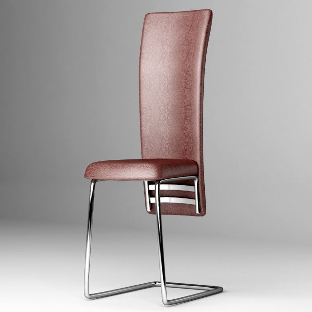 dining chair 3D 模型 .c4d .max .obj .3ds .fbx .stl .blend