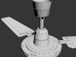 ceiling fan 3D मॉडल