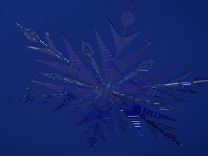 frozen snowflakes 3D Model