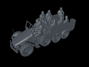 ww2 alemán krupp protze sdkfz 70 soldados parte 1 Modelo de impresión 3D