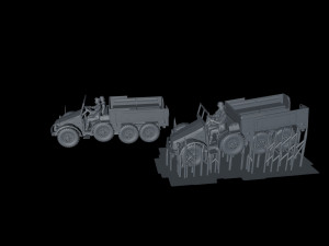 ww2 german krupp protze sdkfz 70 soldiers part 2 3D Print Model