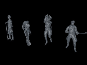 ww2 german soldiers pioniere part 2 Modelo 3D