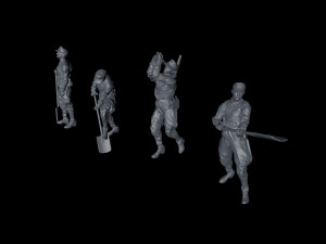 ww2 german soldiers pioniere part 2 Modelo 3D