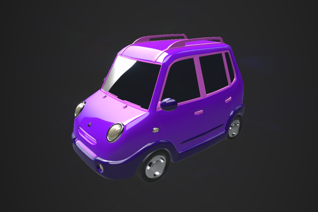 cartoon car 3D-Modell .c4d .max .obj .3ds .fbx .stl .blend 