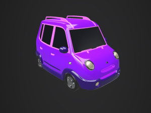 cartoon car 3D-Modell