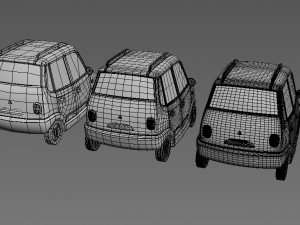 cartoon car 3D-Modell