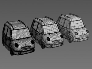 cartoon car 3D-Modell