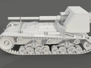 танк Ансальдо 90мм л53 3D Модель