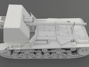 tank ansaldo 90mm l53 3D Model