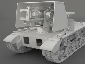 tank ansaldo 90mm l53 3D Model