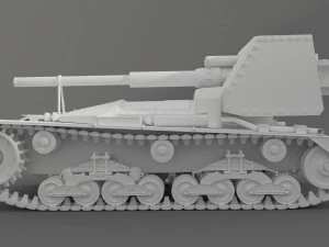 tank ansaldo 90mm l53 3D Model