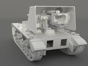 tank ansaldo 90mm l53 3D Model
