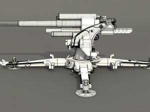 canion flak 18 88mm 3D Модель