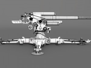 canion flak 18 88mm 3D Модель
