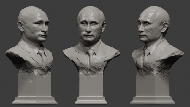 putin vladimir Modelo 3D .c4d .max .obj .3ds .fbx .stl .blend 