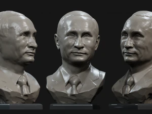 Putin sorride Modello 3D