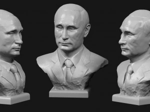 putin v bust 2 3D Modell