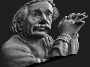 albert einstein relief 1 Model 3D