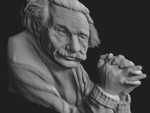 albert einstein relief 1 Model 3D