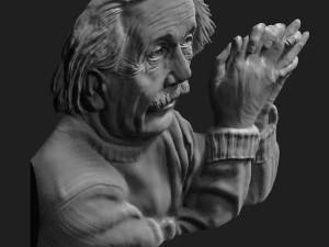 albert einstein relief 1 3D Model