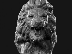 lion face Modello 3D