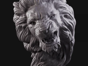 lion head 2 3D Print Model