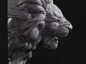 lion head 2 3D Print Model