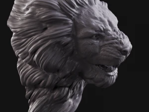 lion head 2 3D Print Model