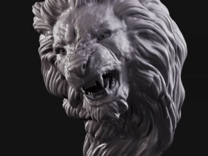 lion head 2 3D Print Model