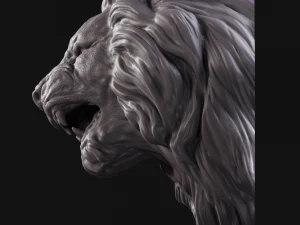 lion head 2 3D Print Model