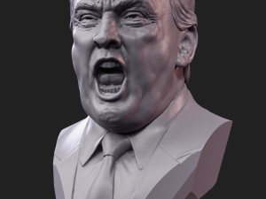 angry trump 3D Baskı Modeli