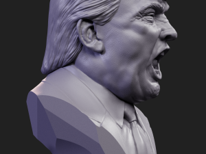 angry trump 3D Baskı Modeli