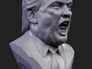 angry trump 3D Baskı Modeli
