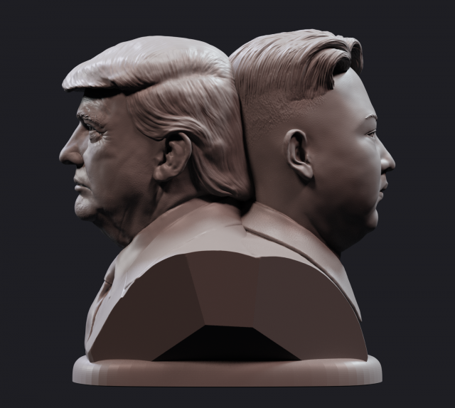 donald and kim 1 Model Cetak 3D .c4d .max .obj .3ds .fbx .stl .blend 