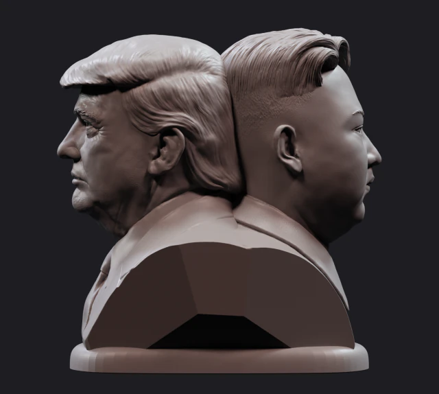 donald and kim 1 3D Print Model .c4d .max .obj .3ds .fbx .stl .blend