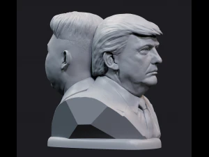 donald and kim 1 3D Print Model