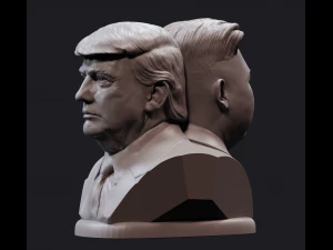 donald and kim 1 3D Print Model