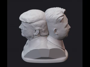 donald and kim 1 3D Print Model