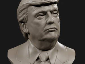 busto di Donald Trump 4 Modello di stampa 3D