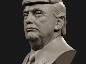 donald trump bust 4 3D Print Model