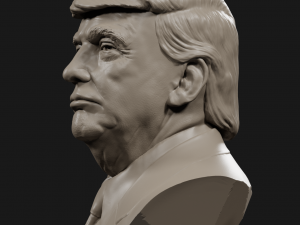 donald trump bust 4 3D Print Model