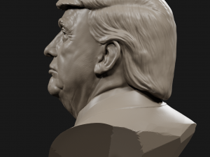 donald trump bust 4 3D Print Model