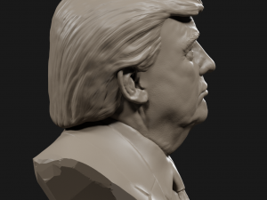 donald trump bust 4 3D Print Model