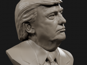 donald trump bust 4 3D Print Model