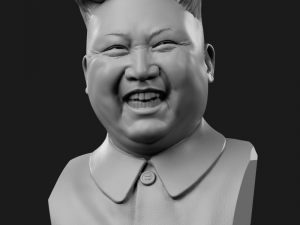 kim jong-un 2 laughs Modelo de Impressão 3D