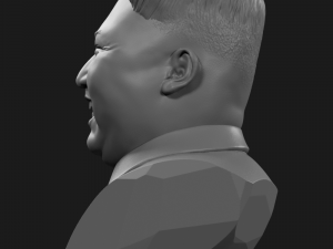 kim jong-un 2 laughs Modelo de Impressão 3D
