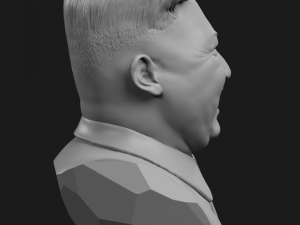 kim jong-un 2 laughs Modelo de Impressão 3D