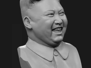 kim jong-un 2 laughs Modelo de Impressão 3D